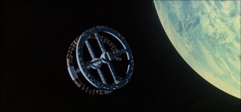 Space station in the movie 2001, envisaged in the mid 1960s
