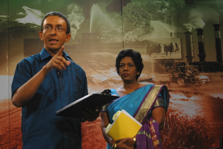 Nalaka with panelist Jeevani Siriwardena