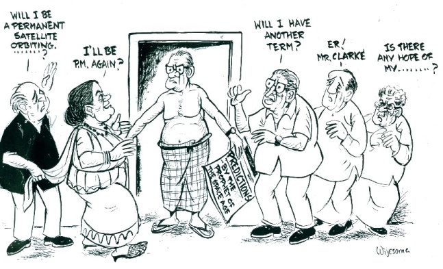 Cartoon by W R Wijesoma in The Observer (Sri Lanka)