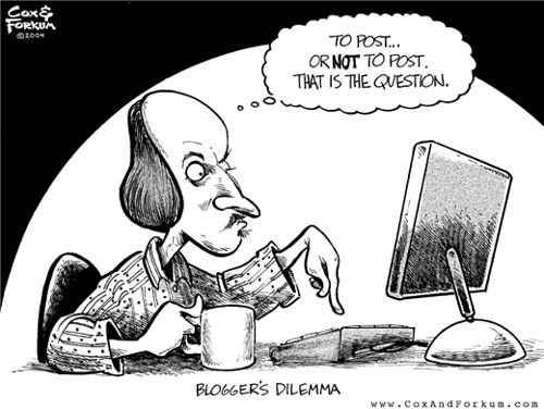 the-blogging-question Luckily, I've rarely faced this situation