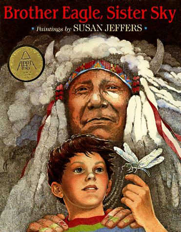 brother-eagle-sister-sky This 1991 book built on the Chief Seattle fable