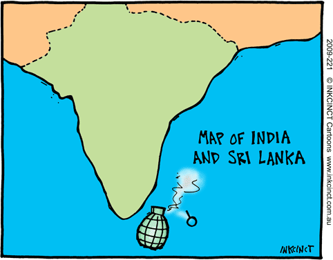 2009-221--map-of-India-and-Sri-Lanka We've doused the flames of war, but much more needs to be done...