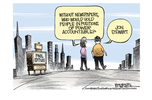 Jon Stewart as saviour After the Last Newspaper...