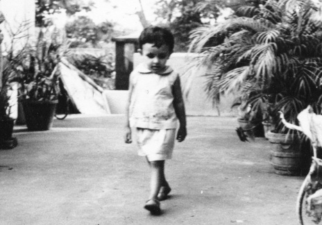 Nalaka Gunawardene aged 2+ One of my earliest childhood photos...not longer after I took my own first 'small steps'