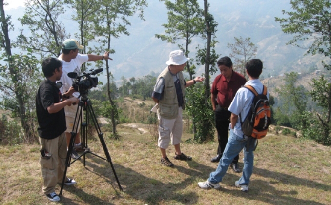 Location filming Saving the Planet in Nepal