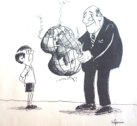 Passing the buck? Cartoon by W R Wijesoma