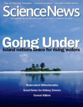 Science News cover - 28 Feb 2009 Science News cover - 28 Feb 2009