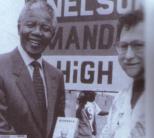 Danny Schechter with Nelson Mandela