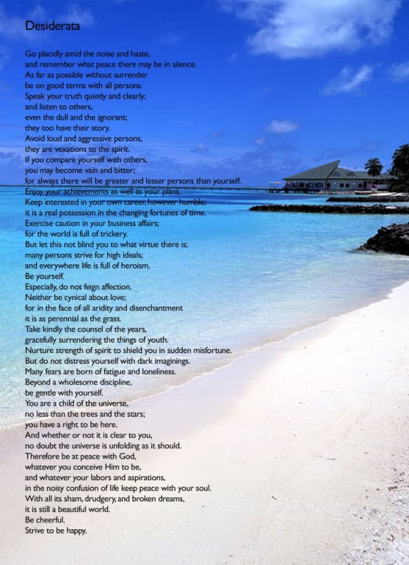 Desiderata illustrated