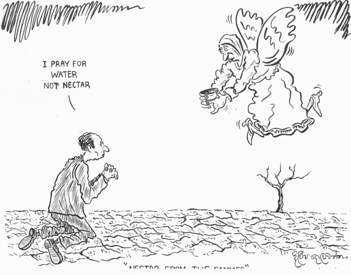 Climate cartoon by Dileepa Dolawatte