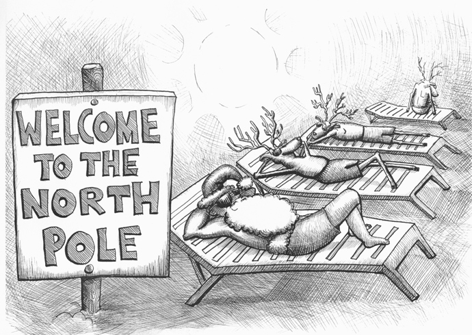 Climate cartoon by Shamanthi Rajasingham