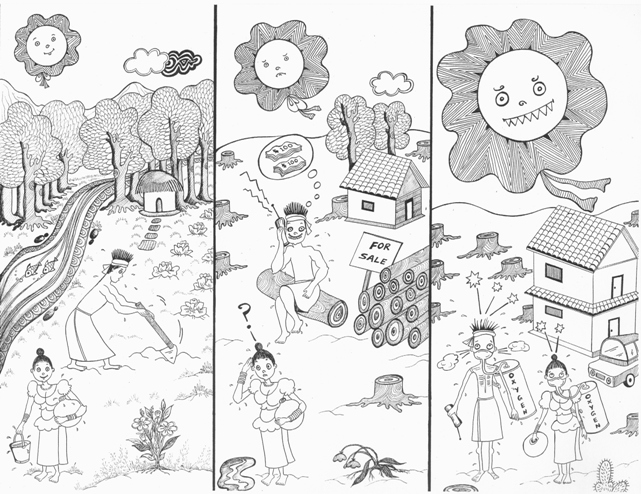 Climate cartoon by W M D Nishani