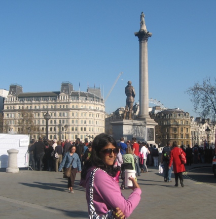 Dhara at Trafalgar Square