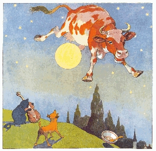 Cow jumps over the Moon