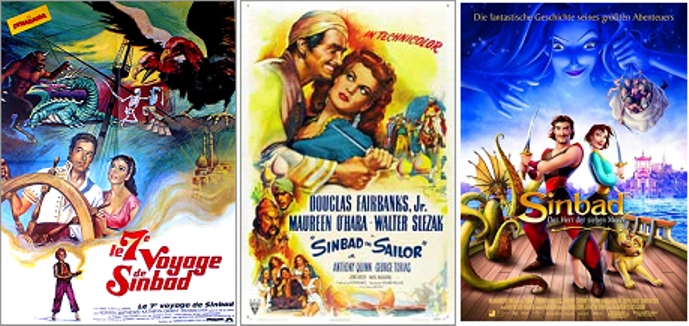 Many versions of Sinbad