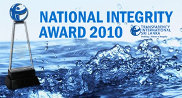 National Integrity Award 2010