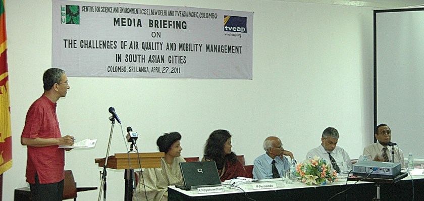 CSE TVEAP Media Briefing on Air Qualitry Issues in Colombo, 27 April 2011