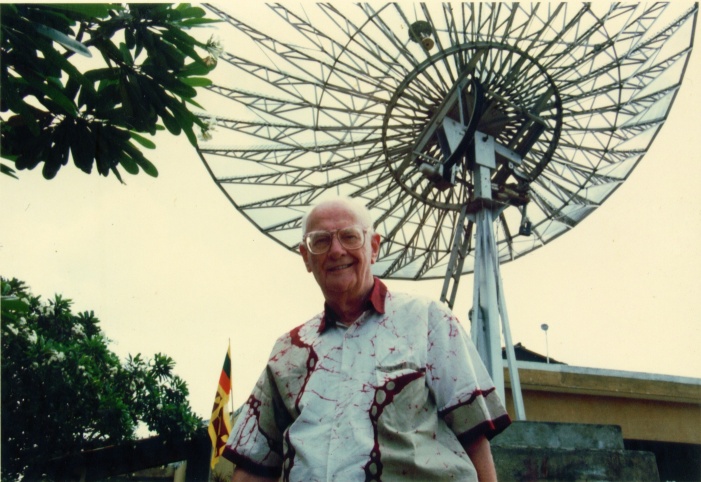 Sir Arthur C Clarke at the ACCIMT in better times