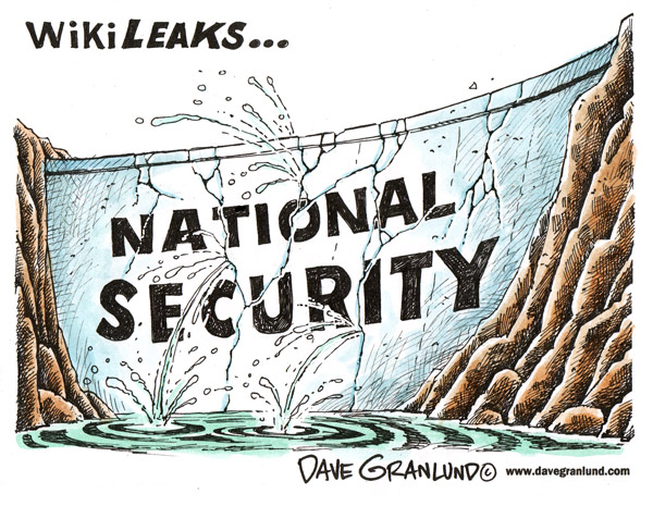 WikiLeaks cartoon by Dave Granlund