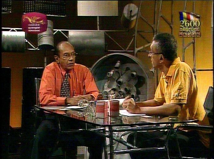 Dr Wijaya Godakumbura being interviewed by Nalaka Gunawardene, January 2012