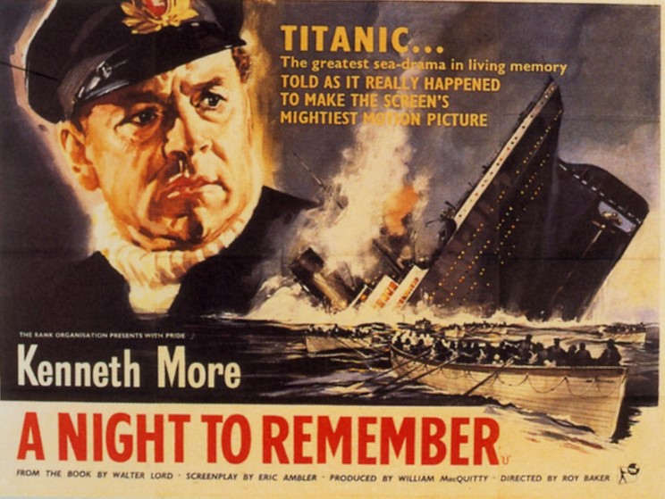 A poster for A Night to Remember, 1958