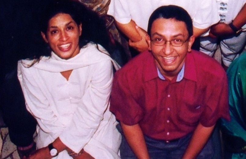 Saneeya Hussain & Nalaka Gunawardene, Nov 2002