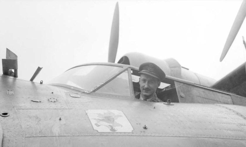 Sq Ldr Leonard Birchall, 'Saviour of Ceylon' aboard his Catalina aircraft