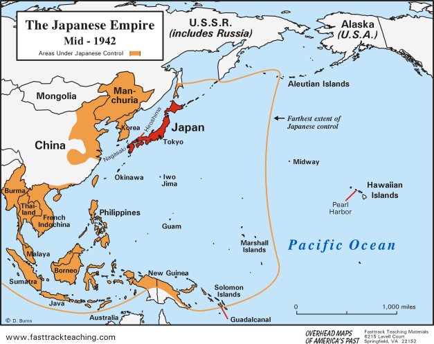 Japanese Empire in mid 1942