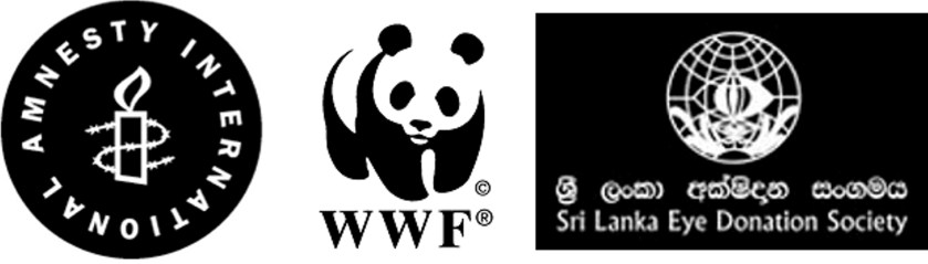 AI, WWF and Eye Donation Society logos