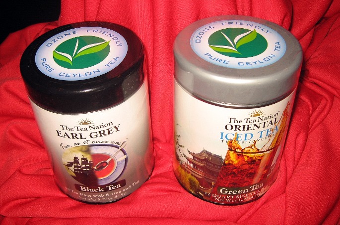 Ozone Friendly Logo adorns Ceylon Tea packaging - photo by Nalaka Gunawardene