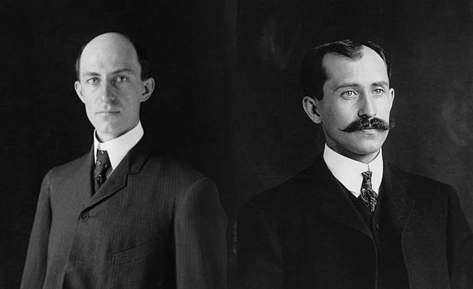 Wilbur (left) and Orville Wright - photo from Wikipedia