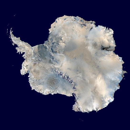 Composite satellite image of Antarctica