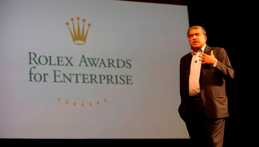 Nandan Nilekani speaks at Rolex Leadership Forum 2012