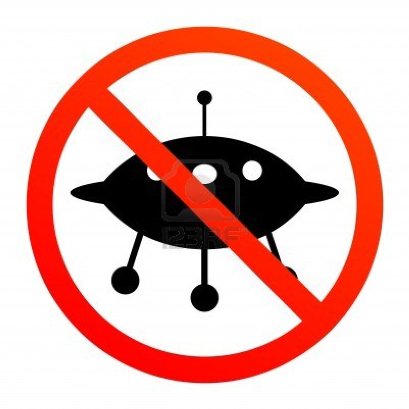 No UFOs sign