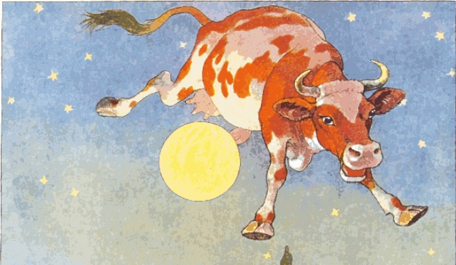 Cow jumped over the moon