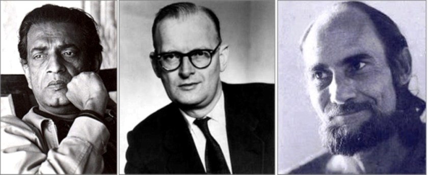L to R - Satyajit Ray, Arthur C Clarke, Mike Wilson