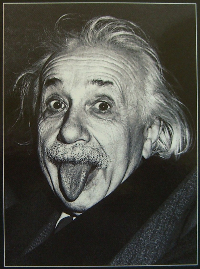 At 72, Albert Einstein proves he has a sense of humor in this iconic photograph taken in 1951