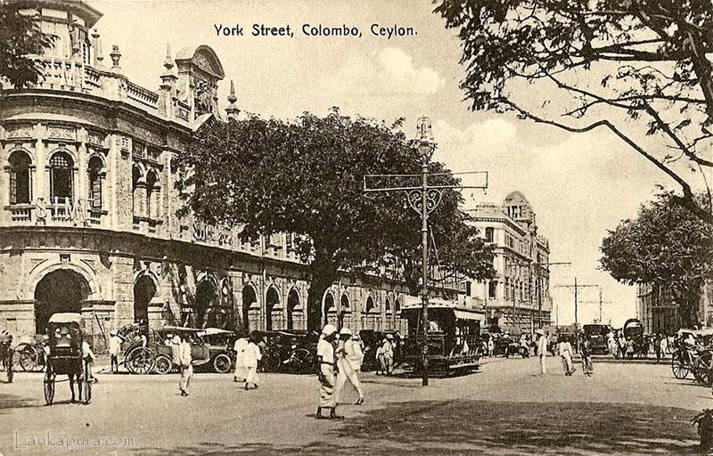 York Street Colombo Ceylon c.1920s