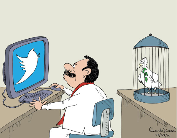 Cartoon by Awantha Artigala, Daily MIrrir, Sri Lanka