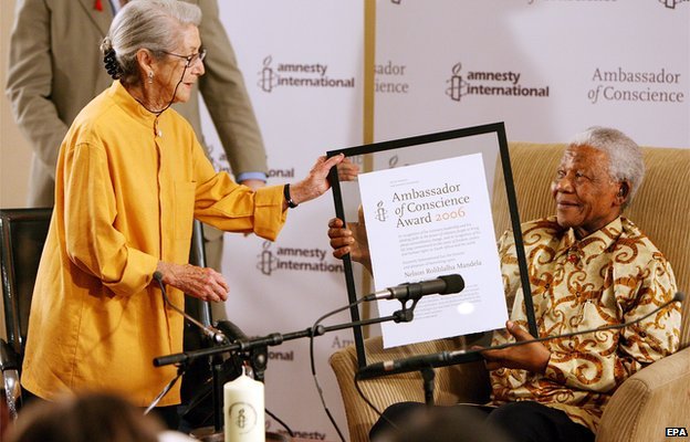 Nadine Gordimer and Nelson Mandela were close friends