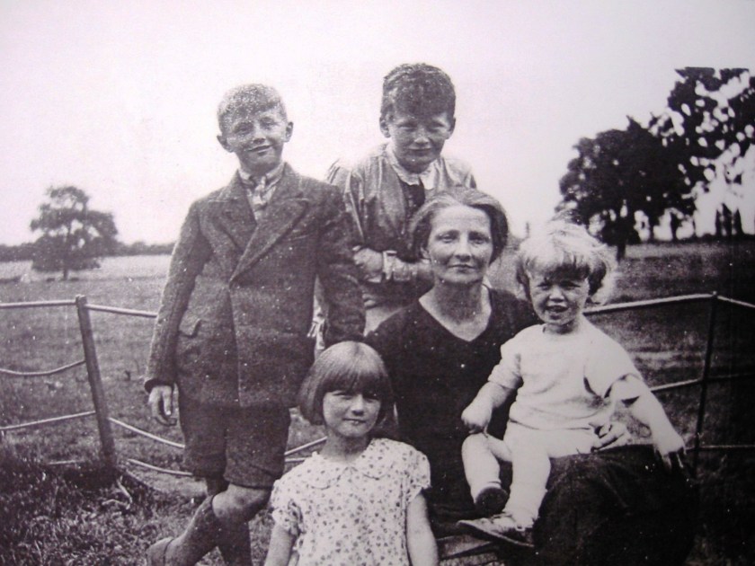 Clarke family - Clockwise from top left - Fred, Arthur,Mother Nora, Michael, Mary