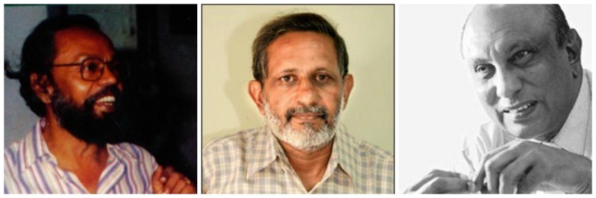 From L to R - A J Gunawardana, Ajith Samaranayake, Tissa Abeysekera