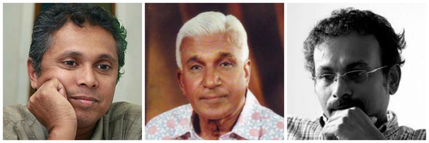 L to R - Nirmal Ranjith Dewasiri, K S Sivakumaran, Liyanage Amarakeerthi