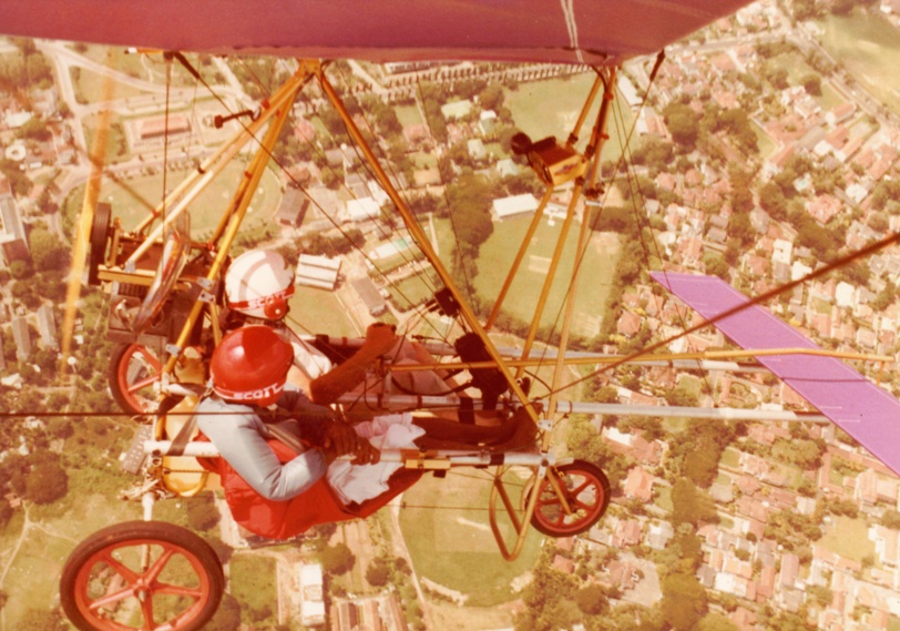 Ray Wijewardene flies over Sri Lanka in one of his own light aircraft during 1980s