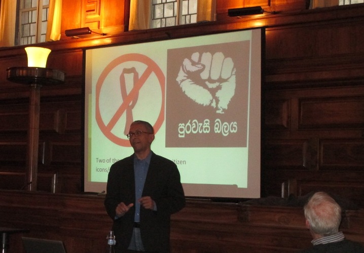 Nalaka Gunawardene on Social Media and Sri Lanka’s Presidential Election 2015 at University of London, 12 Feb 2015