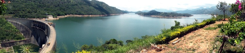Victoria Dam and Reservoir, the largest hydroelectric facility in Sri Lanka.