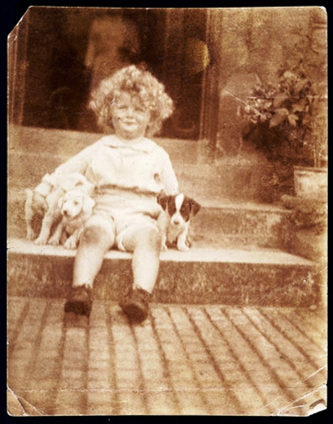 Young Arthur C Clarke, aged around 2