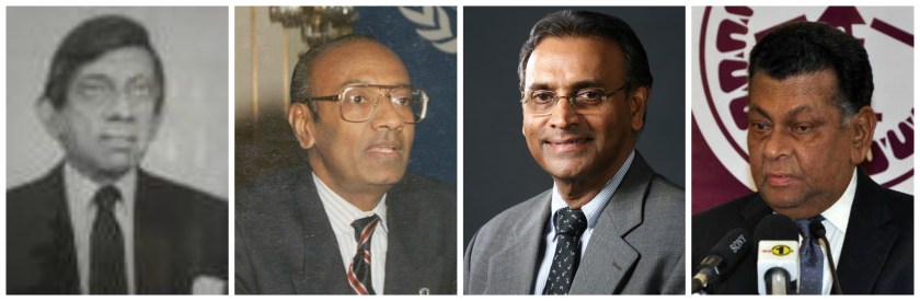 L to R - Neville Kanakaratne, Nandasiri Jasentuliyana, Jayantha Dhanapala, Gritakumar Chitty