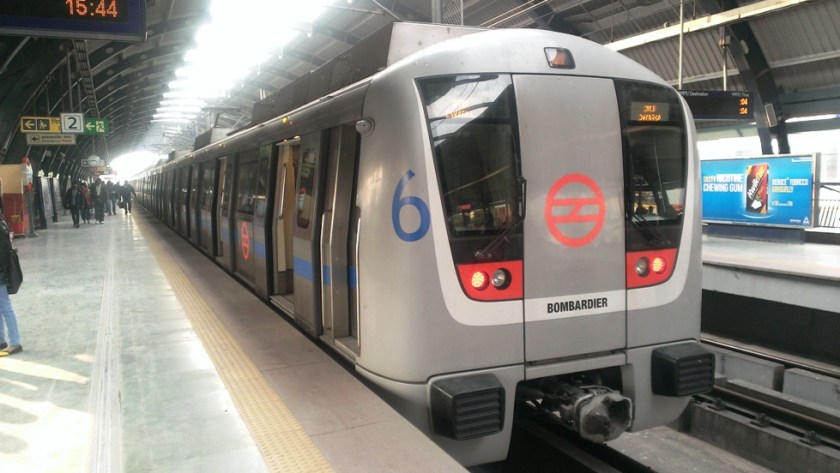 New Delhi Metro train service - photo courtesy Wikipedia