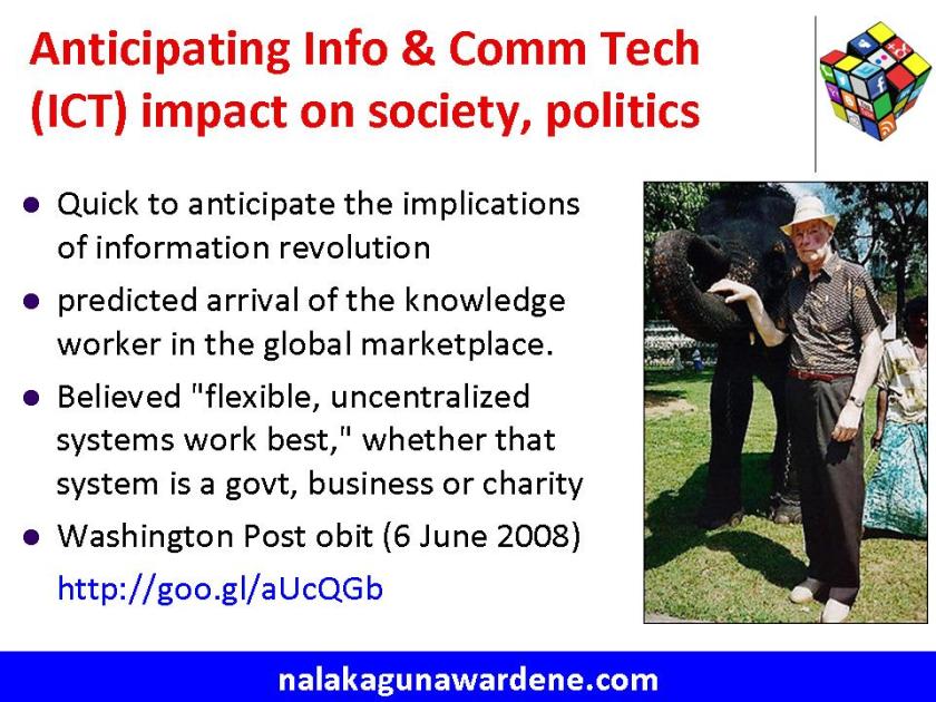 Harlan Cleveland, among the first 'philosophers' of the Information Age